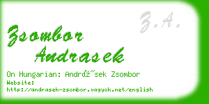 zsombor andrasek business card